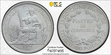 1921 Piastre Lec-296 MS62