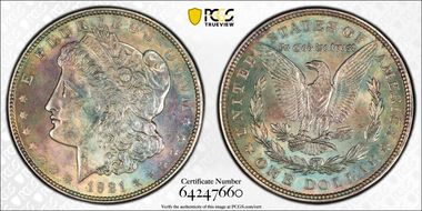 1921 $1 Morgan N1