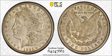 1921-D $1 AU55