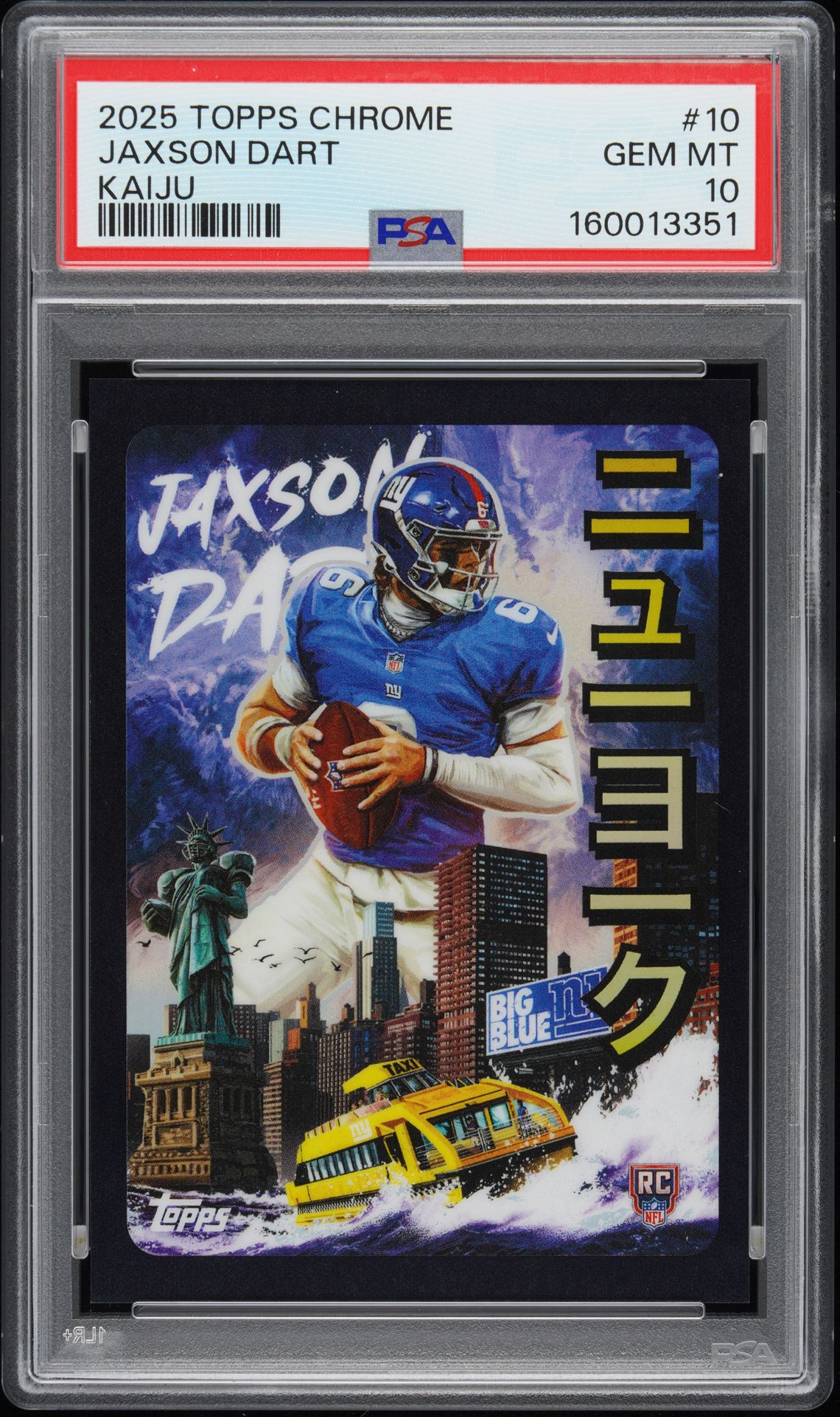 2025 Topps Chrome Topps Chrome Kaiju #10 Jaxson Dart front
