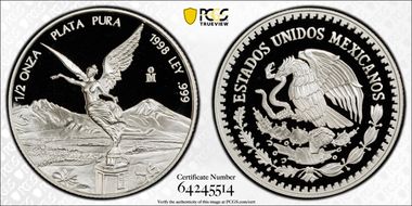 1998-Mo 1/2 oz Libertad Ag PR69DCAM