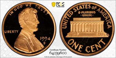 1994-S 1C PR69DCAM