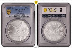 2007-Mo Onza Libertad Ag MS69