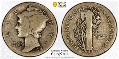 1916-D 10C G4