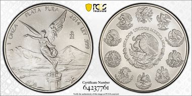 2014-Mo Onza Libertad Ag MS70