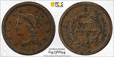 1856 1C Upright 5 XF40BN