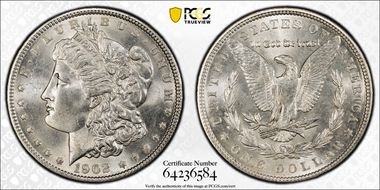 1902 $1 MS65