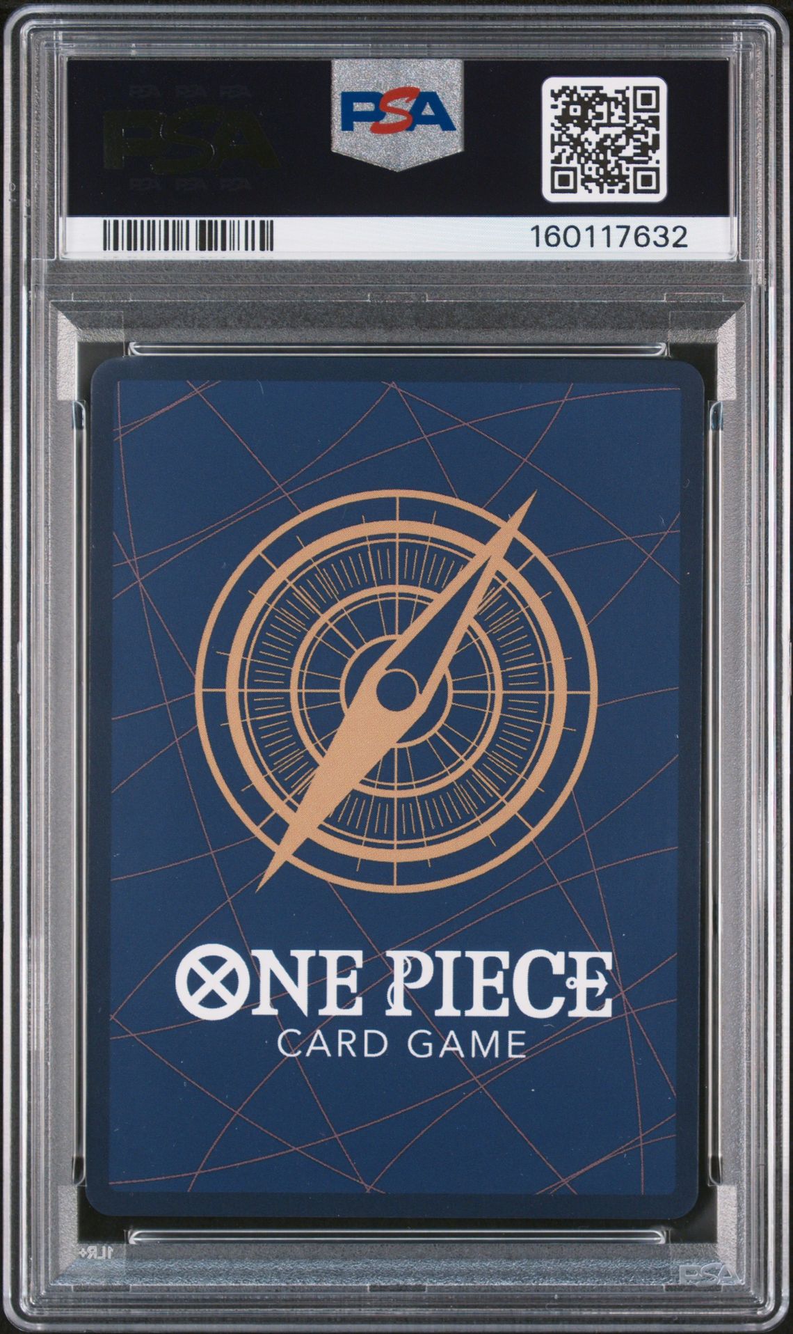 2025 One Piece Op10-Royal Blood Trafalgar Law #119 (Manga Alternate Art) Gem Mt 10 back view - PSA certificate #160117632