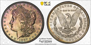 1887 $1 MS64