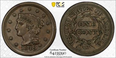 1849 1C AU53BN