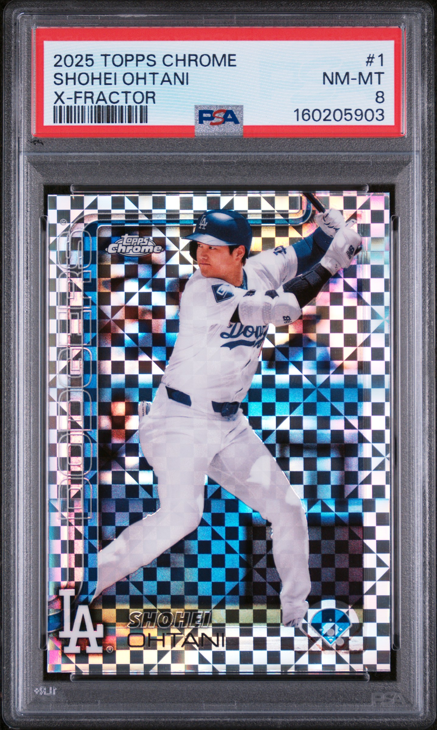 2025 #1 Shohei Ohtani PSA 8 Topps Chrome