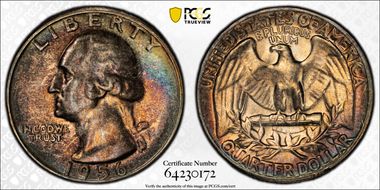 1956 25C Type B Reverse, FS-901 MS66