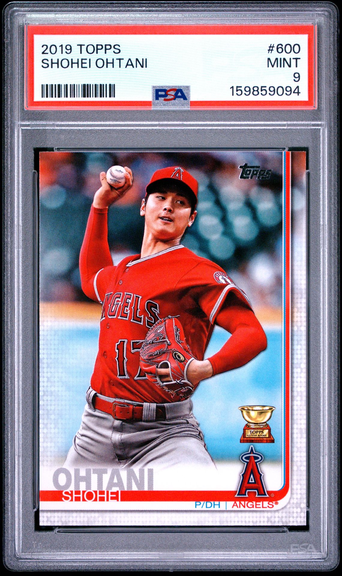 2019 Topps Shohei Ohtani #600 Mint 9 front