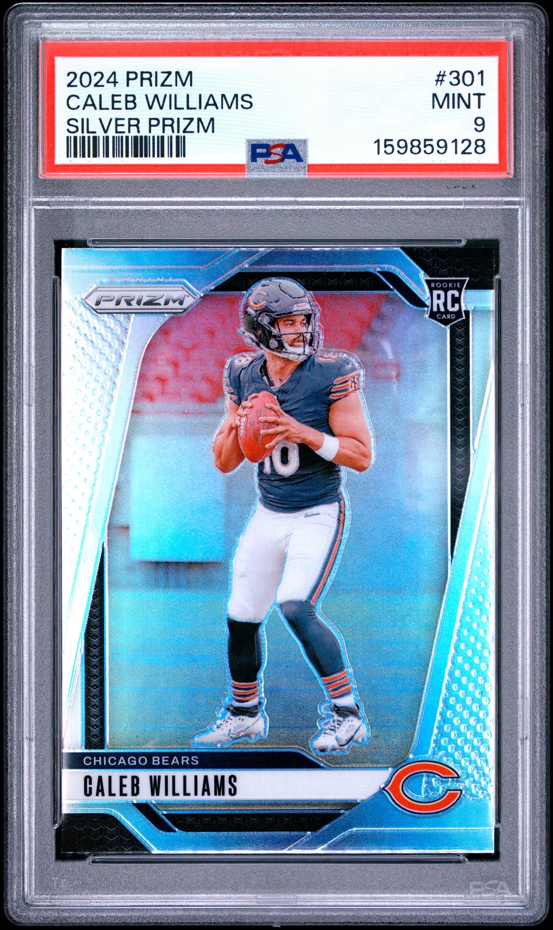 2024 Panini Prizm Caleb Williams #301 (Silver Prizm) Mint 9 front