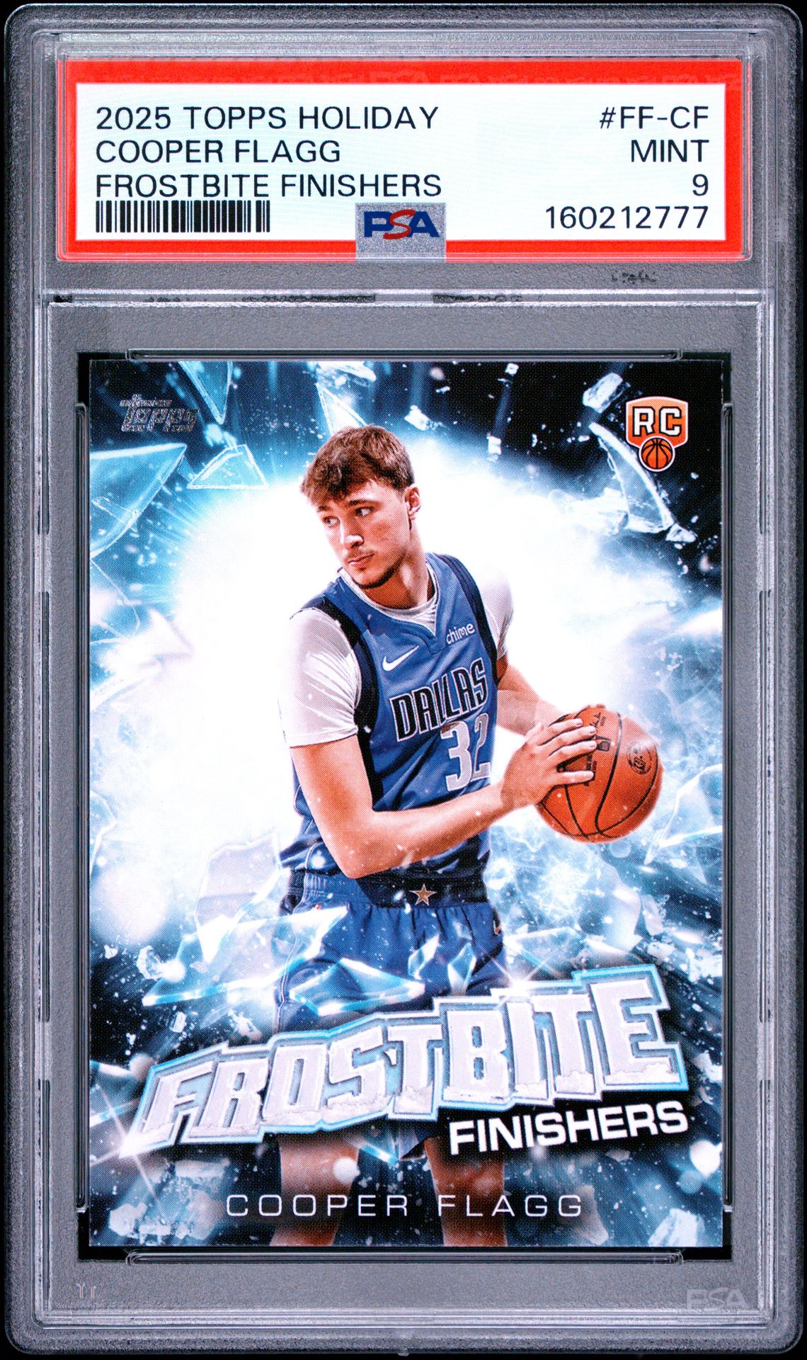 2025 Topps Holiday Frostbite Finishers Cooper Flagg #Ff-Cf Mint 9 front