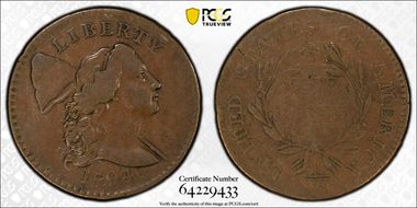1794 1C Head of 1794 F12BN