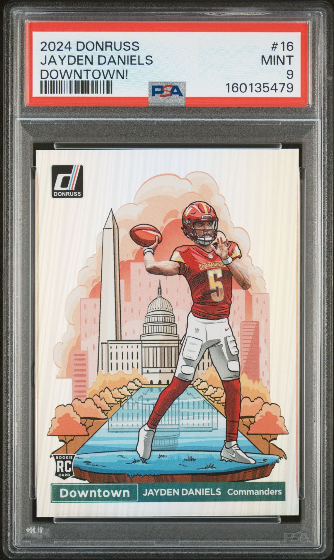 2024 Panini Donruss Downtown! Jayden Daniels #16 Mint 9 front