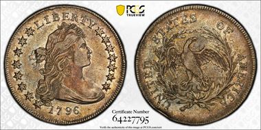 1796 $1 Small Date, Small Letters XF45