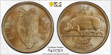 1939 1/2D MS64BN
