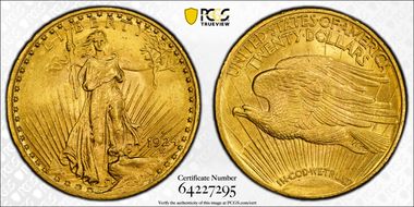 1924-S $20 MS63