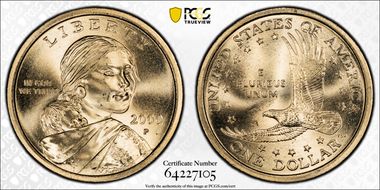 2000-P SAC$1 MS66