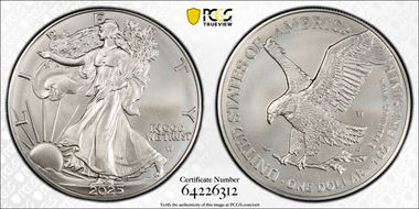 2025-W $1 Burnished Silver Eagle SP69