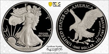 2025-W $1 Silver Eagle PR70DCAM