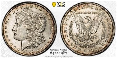 1896-O $1 AU58