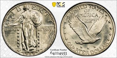 1929 25C MS63FH