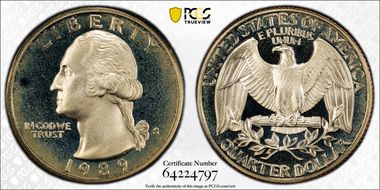 1989-S 25C PR68DCAM