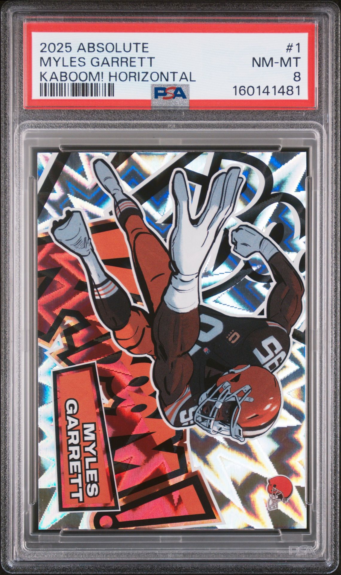 2025 Panini Absolute Kaboom! Horizontal Myles Garrett #1 Nm-Mt 8 front