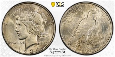 1934-D $1 MS61