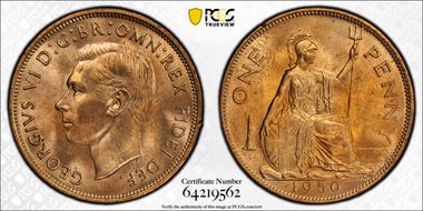 1950 1D S-4117 MS65RD