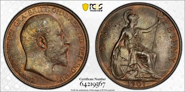 1907 1D S-3990 MS63BN