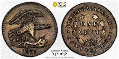1837 NY 1C HT-268, Feuchtwanger's N1