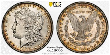 1886 $1 MS64