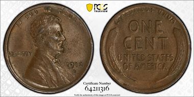1912-D 1C AU58BN