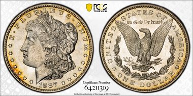 1887 $1 MS64