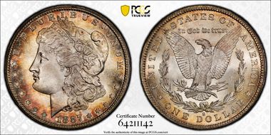 1887-S $1 MS67