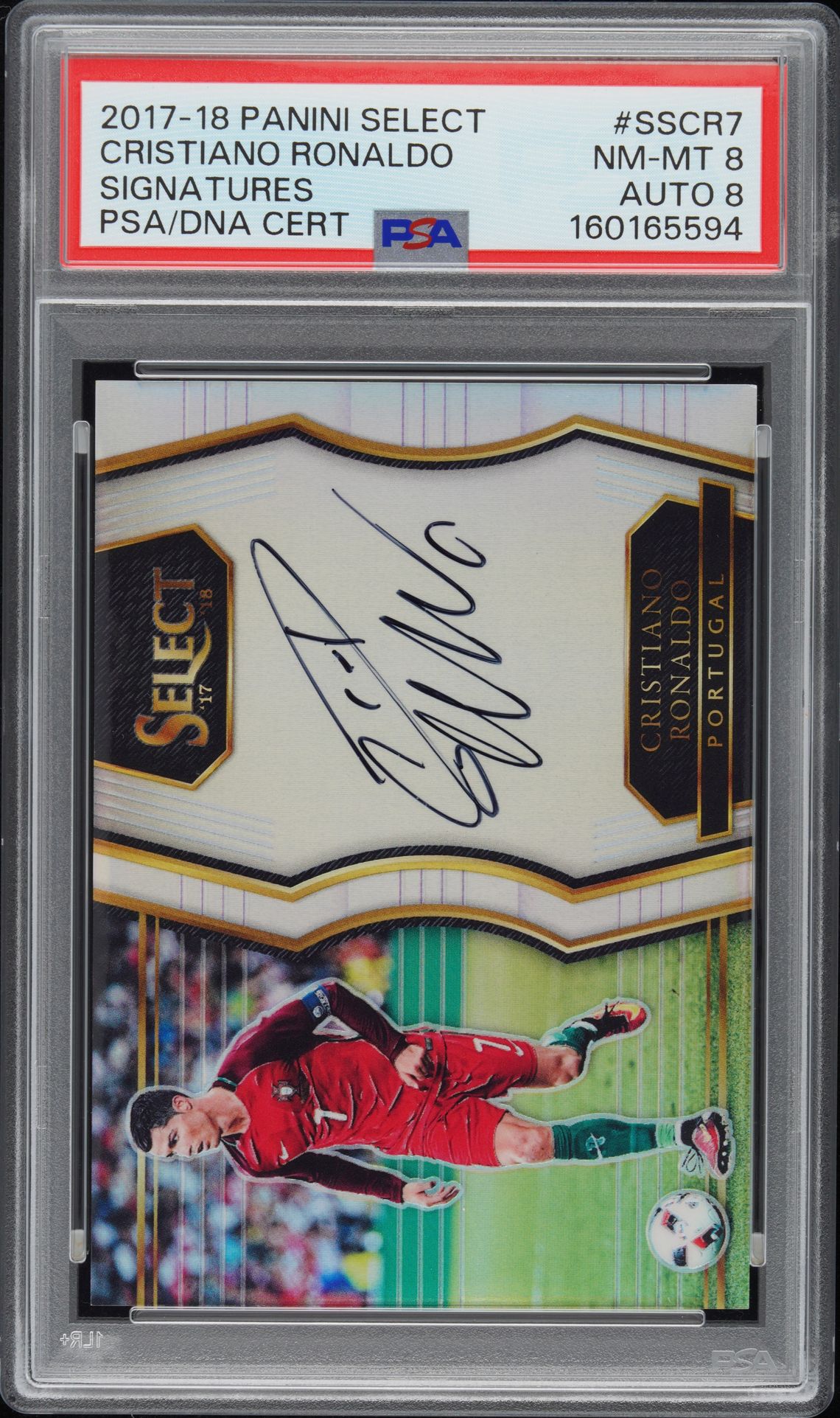2017 Panini PANINI SELECT SIGNATURES #SSCR7 Cristiano Ronaldo front