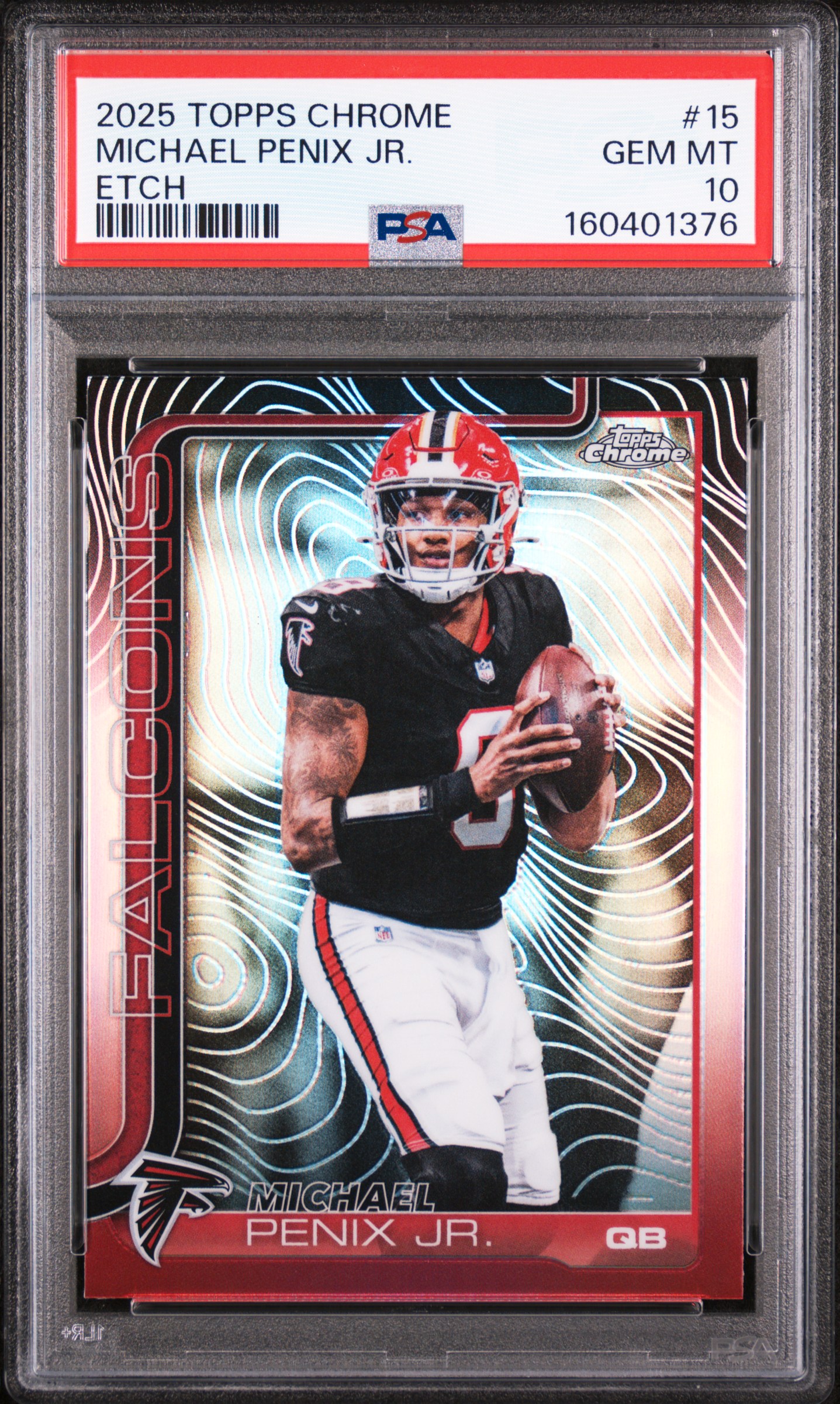 2025 #15 Michael Penix Jr. PSA 10 Topps Chrome