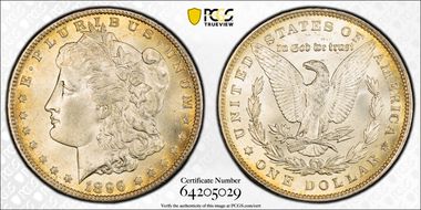 1896 $1 MS64