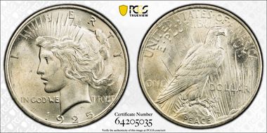 1925 $1 MS64