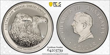 2026-P $1 Wedge-Tailed Eagle Ag MS70