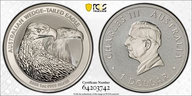 2026-P $1 Wedge-Tailed Eagle Ag MS70