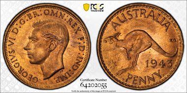 1943-I (b) 1D MS64RD