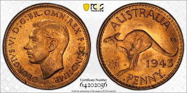 1943-I (b) 1D MS64RD