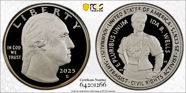 2025-S 25C Ida B. Wells Silver PR70DCAM