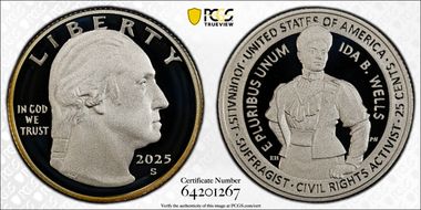 2025-S 25C Ida B. Wells Silver PR70DCAM