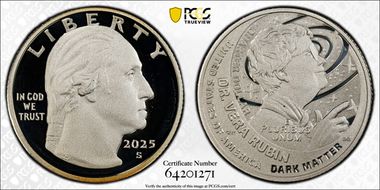 2025-S 25C Dr. Vera Rubin Silver PR69DCAM
